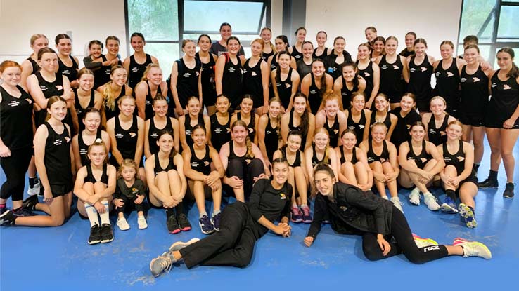 Group photo of all athletes participating in the South coast blaze talent identification program (TIP)