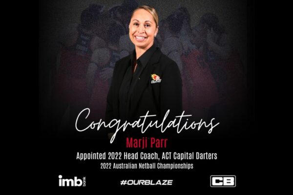 Marji Parr Head Coach 2022 Capital Darters Australian Netball Championships SCB