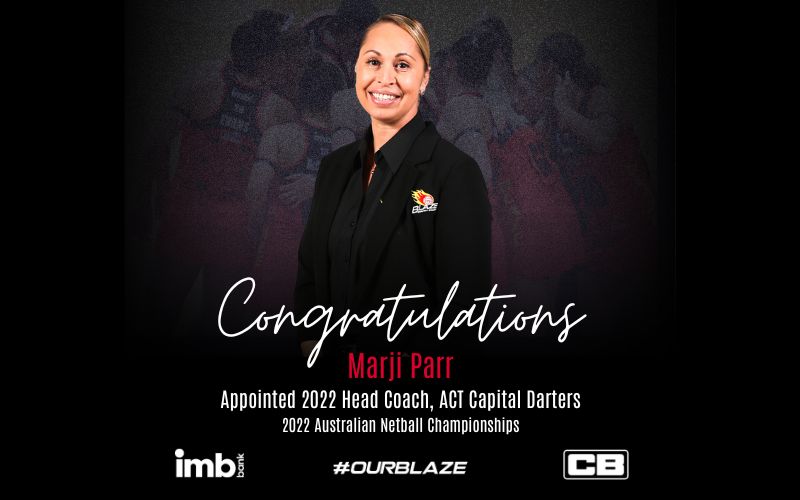 Opens Head Coach, Marji Parr, appointed ACT Capital Darters Head Coach ahead of 2022 Australian Netball Championships