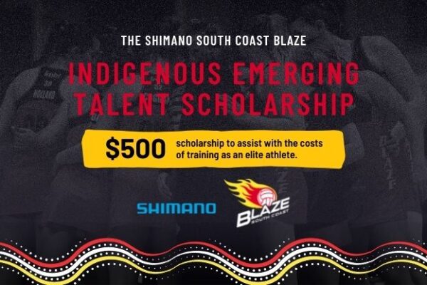 South Coast Blaze Shimano Indigenous emerging netball talent Scholarship banner