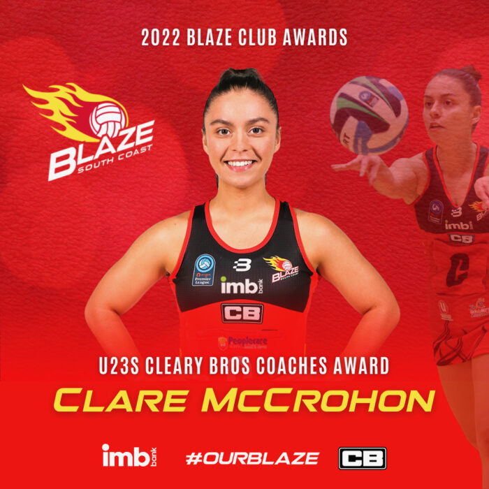 South Coast Blaze Club Awards 2022 U23s - Clare