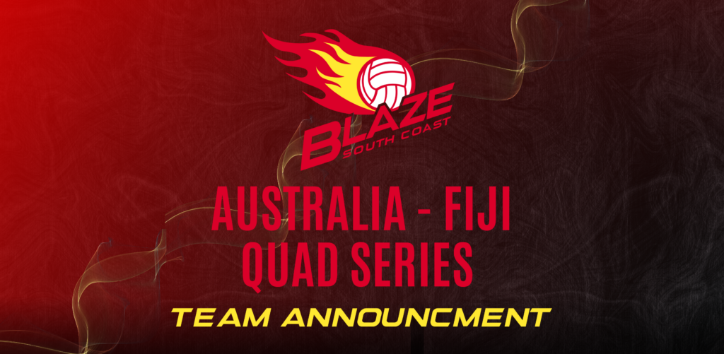 Australia – Fiji Quad Series Team Announced